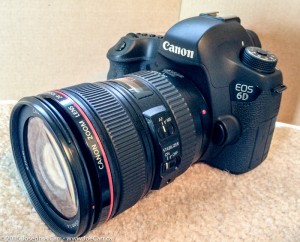 Canon 6D digital SLR with Canon 24-105 f/4L zoom lens